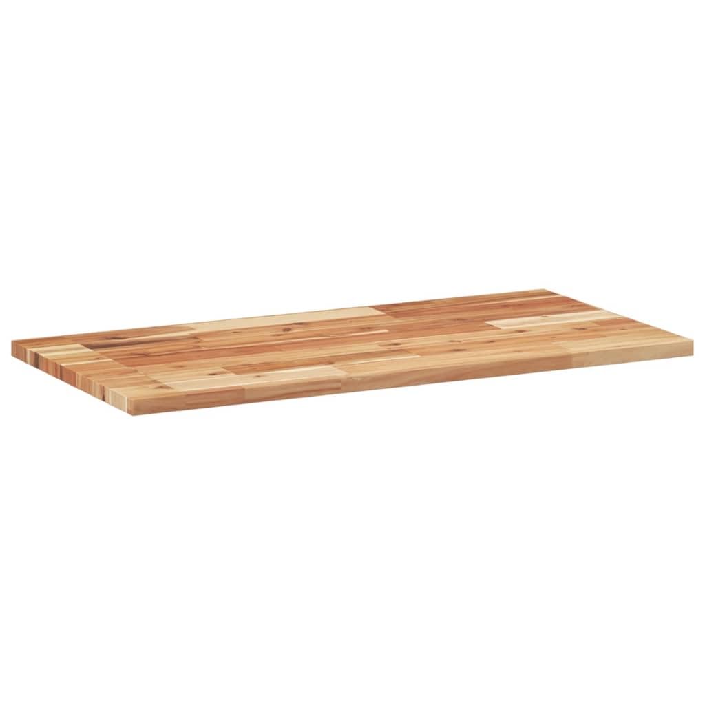 Hothingwell Rechteckige Tischplatte aus massivem Akazienholz, 100 x 40 x 2 cm, unbehandelt, um Ihre pflegeleichte Reinigung mit einem feuchten Tuch zu erneuern, kombinierbar
