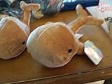 KELLYTOY Beanpals Brown and pink whale
