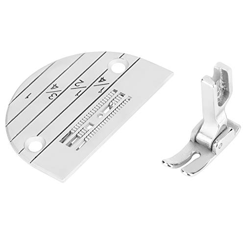 Kit de 3 accesorios para máquina de coser, placa con prensa dientes miniatura 7