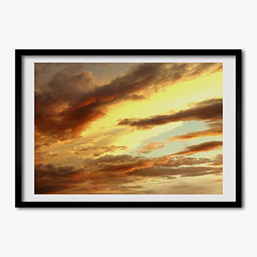 Peinture paysage 70x50 cm sous cadre en bois de haute finition Tulup
