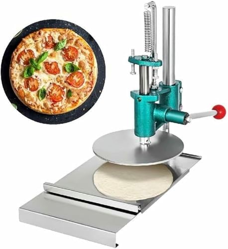Pizzateigpresse Maschine – Manuelle Teigrolle und -schneider für den gewerblichen Gebrauch, ideal für Pizzakruste, Tortillas und Gebäck