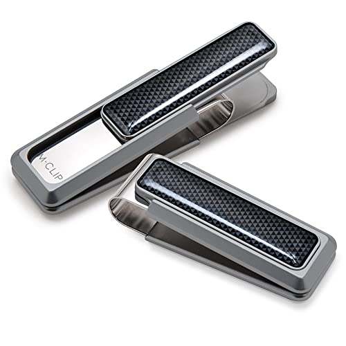 Image of M-Clip Money Clip - Minimalist Slim Wallet Alternative for Front Pocket Carry - Cash and Credit Card Holder for Men