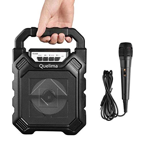 Baoblaze Alto-falante Bluetooth Sem Fio Ao Ar Livre Com Caixa De Som HIFI De Subwoofer De Microfone