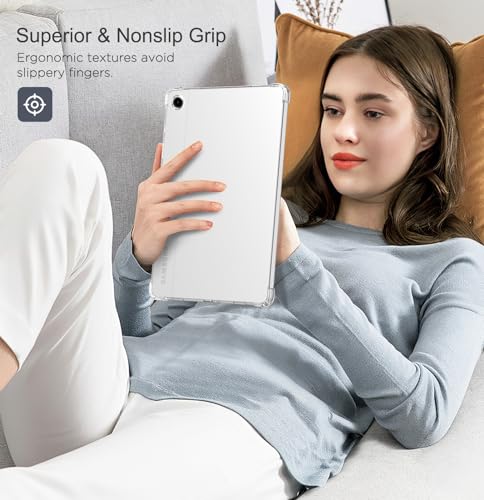 Image of MoKo Clear Case for Samsung Galaxy Tab A9+ 11'' 2023, Clear | for Samsung Galaxy Tab A9+ 2023 (SM-X210 /SM-X216 /SM-X218), Ultra Slim Soft Flexible Transparent TPU Skin Bumper Back Cover