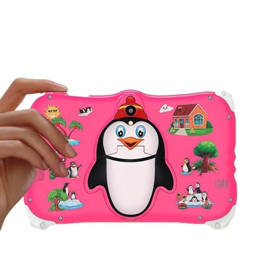キッズタブレットペンギン7.1インチAndroidタブレット実RAM 4GB + ROM 32GB、1280x800pxHDタッチスクリーン、4000mAhリチウムイオンバッテリー、802.11n Wi-Fi、2MP+5MPデュアルカメラ、Type-C充電
