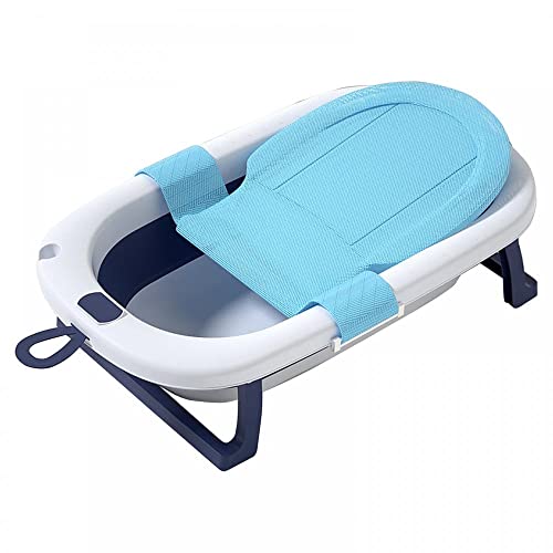 Simcat ベビーバス ベビーバスダブ 折りたたみ式 子供用風呂桶 赤ちゃん用 洗い桶 衣類・靴つけ洗い 風呂用 コンパクト家庭用 収納便利 滑り止め 省スペース ポータブルハンドル付き 水温モニタ プール ベビー用浴槽 ベビー用品 折りたたみ式 幅75