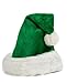Produktbild Ciffre Weihnachtsmütze Nikolausmütze Plüsch Rand Grün Weihnachtsfeier X58