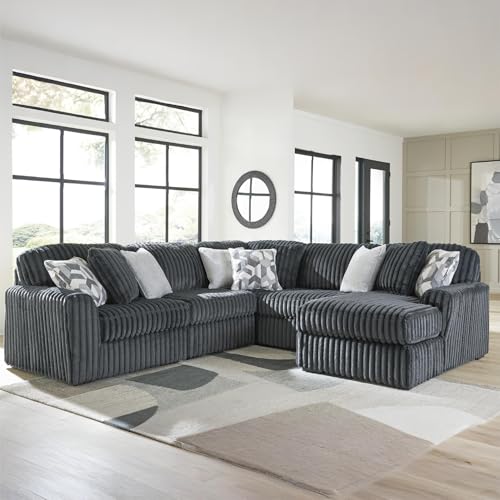 Image of Signature Design by Ashley 5-Piece U-Shaped Sectional with Chaise, Gray