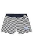 Sterntaler Badeshorts Hai – Baby- & Kinderschwimmhose aus Seersucker-Bademodenstoff mit Hai-Motiv, Kordelzug, UV-Schutz 50+ – Marine, Größe 116
