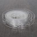 BHOOLU&GOOLU 5M Roll Holes Latex Balloon Chain Arch Decoration and 2 pcs Balloon knotter (Transparent) gallery image