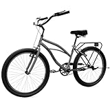 Brightpeak Cruiser Bike for Adults, 24 Inch Options - Ergonomic Upright Design, V...