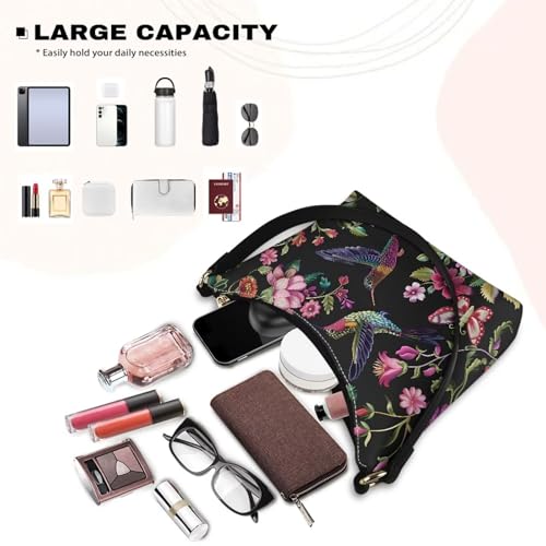 Image of Handbag for Women Leather Underam Shoulder Bag with Zipper Fashion Work Purse Waterproof Travel Wallet