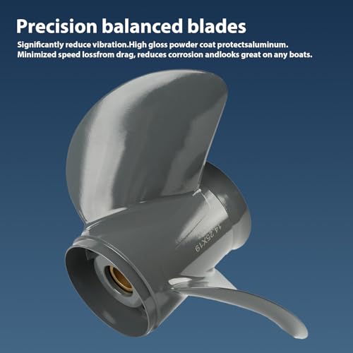 VRIWOY Aluminum Outboard Boat Propeller 15x15, 14.8x17, 14.25x19 Fit for Honda Engines 115HP 135HP 150HP 200HP 225HP 250HP, 15 Spline Tooth RH” (14.25 Dia x 19 Pitch (OEM: 58130-ZY3-019AH)) by VRIWOY - Image 6