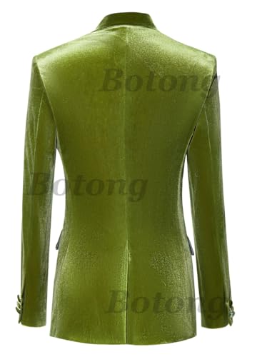 Velvet Suit for Women 2 PC Double Breasted Pants Suit Peak Lapel Formal Tuxedos Womens Business Outfit3