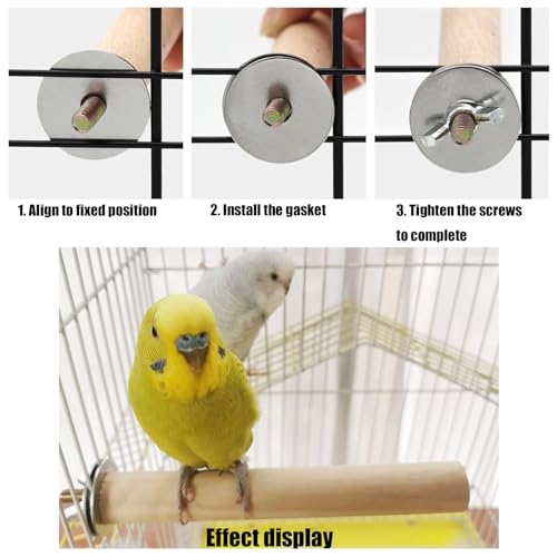 Image of 5 PCS Natural Bird Chewing Toys & Perches for Small Lovebirds, Budgies, Cockatiels - Wooden, Rattan, Vine, Beige