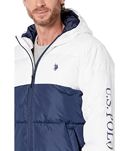 U.S. POLO ASSN. Mens Color-blocked Padded Puffer3