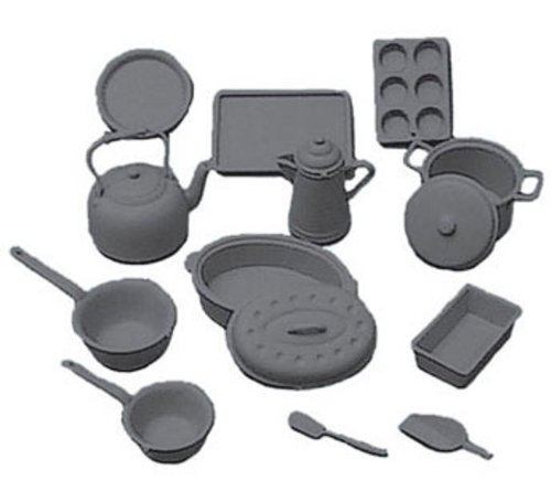 Dolls House Chrysnbon Cookware Kit 1:12 Scale Model Kit M-163