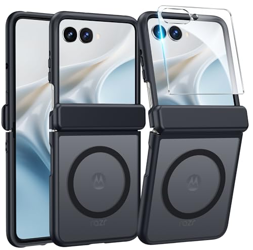 Image of FNTCASE for Motorola Razr 2026 Case: Moto Razr 2025 Case [Hinge Protection] Translucent Matte Cases [Compatible with Magsafe] [Screen Protector] Military Grade Shockproof Protective Phone Cover