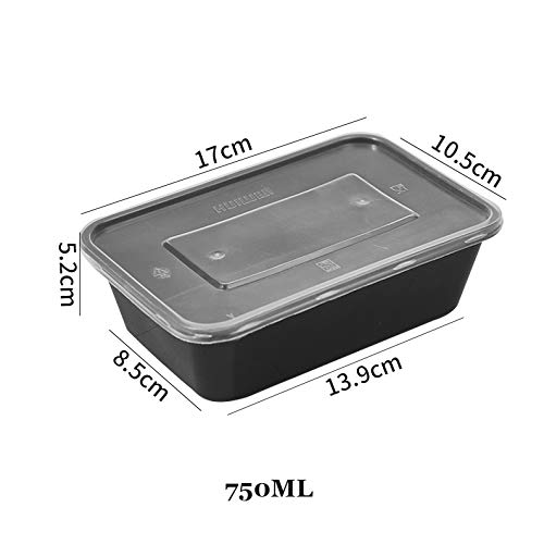 Amazon｜50ふた付きプラスチック食品容器·食品保存容器弁当箱·使い捨て