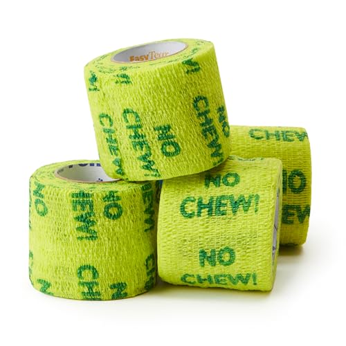 OVIK Health PetFlex No Chew – Flexible Self-Adhering Elastic Bandage for Wound Care – First Aid Wrap for Small Animals Like Dogs, Cats, and Other Pets - 2 inch, 2 Rolls