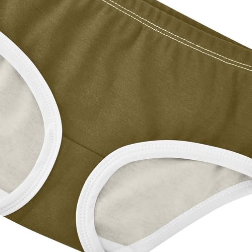 Joisal Girls Underwear Toddlers 2t Cotton Cute Panties Girl Funny Kids Undies Briefs Coffee Brown4