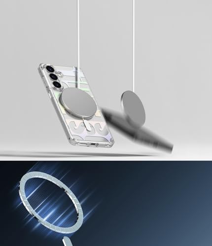 Image of Ringke Fusion Design Magnetic Compatible with Samsung Galaxy S26 Case Back Cover Hard Graphic Designed Back Soft Flexible TPU Bumper Scratch Resistant Natural Form - Seoul