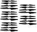 Produktbild Fytoo 20PCS Propeller für Hubsan H501s H501A H501C H501M H501S W H501S pro MJX B3 Bugs 3 B3H Bugs 3H F17 F100 RC Quadcopter Ersatzteile Flugzeug Modell (Schwarz)