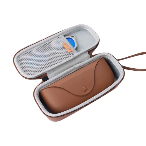 HiBloks Hard Carrying Case for Ray-Ban Meta Wayfarer/Skyler/Headliner Gen 2 & Oakley Meta HSTN Smart Glasses, Travel Case Portable Bag Compatible with RayBan Meta Gen 2 Charging case Accessories Brown