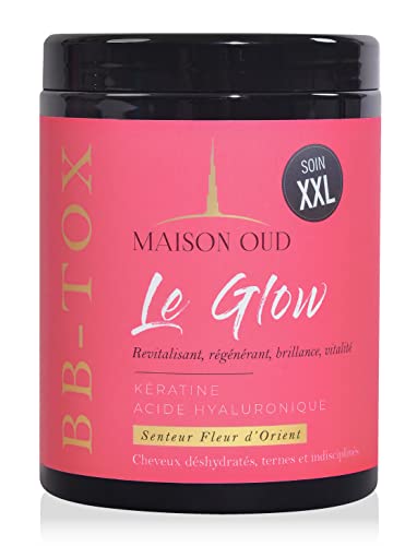 B.TOX Capillaire Professionnel à base de Kératine, Acide Hyaluronique, Sans Sulfate - Parabens - Formol, Soin Masque Cheveux Secs et Abimés, Keratine, Traitement Intense, Soins, 1000 ml (Rose)