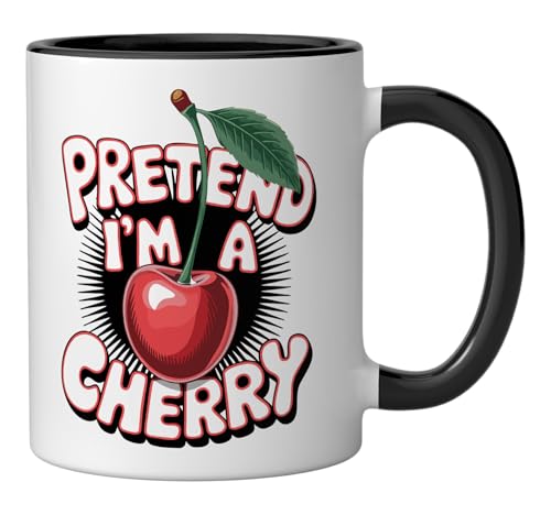 Taza de cerámica Pretend I'm A Cherry 11 oz miniatura 2