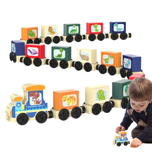 Train en bois magnétique pour canaliser l'attention par le jeu STEM
