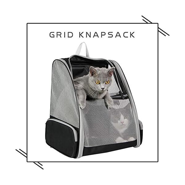 Grey Pet Backpack for Dogs