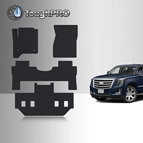 TOUGHPRO Floor Mats Set Compatible with Cadillac Escalade ESV - 2nd Row Bucket