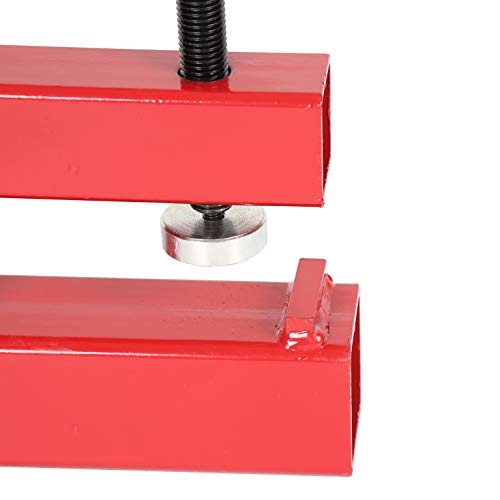 Clamp On Trailer Hitch 2" Receiver Ball Mount Bobcat Deere Tractor Bucket Red #TOP6