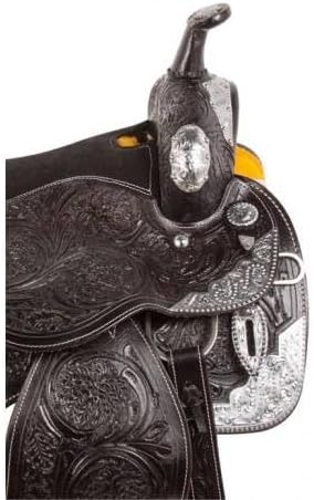 English Western Saddle Durable Leather Show Saddle Horse Premium Equestrian Stainless-Steel Hardware Customizable