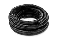 HeRo24 PVC Spiralschlauch 32 mm / 5 m lang für Teiche & Bachläufe schwarz