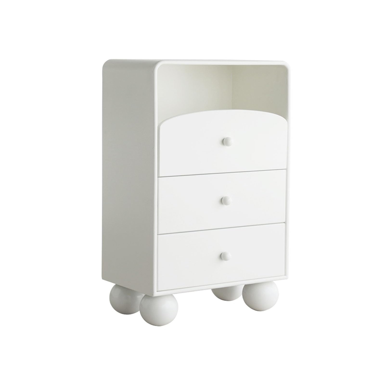 Dh2yjnbf3 White-A Bedroom Chest Of Drawers, Bedroom Dresser Storage Cabinet With 3, Bedside Of With Storage Organizer(White-A)