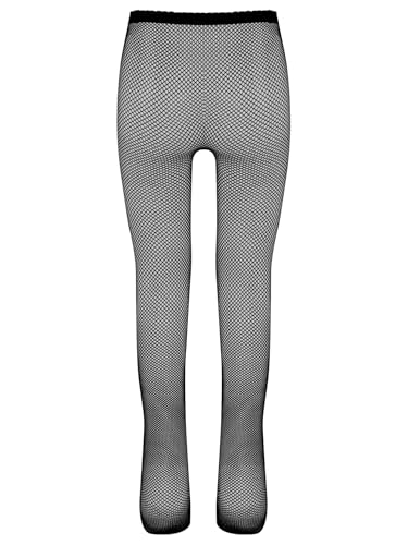 Choomomo Girls Solid Color Cotton Tights with Bowknot Kids Fishnet Hollow Footed Legging Pantyhose2