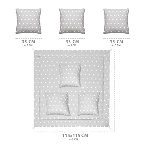 Tipi tent voor kinderen Speeltent Tippi kindertent Kinderkamer Tipi indianentent Outdoor Indoor Model 1 met speelkleed en 3 kussens - Afbeelding 3