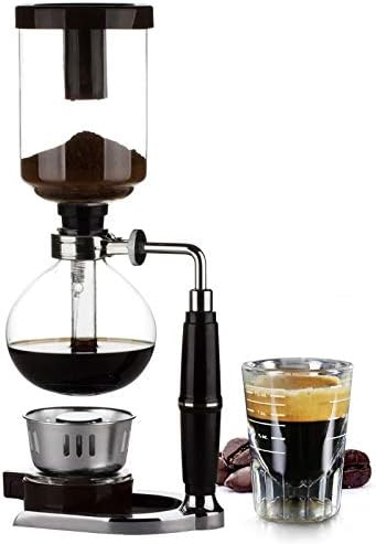 Cafetera de Sifón al Vacío 3 Tazas de Vidrio Manual miniatura 3