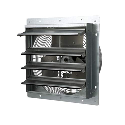 TPI Corporation CE14-DS Direct Drive Exhaust Fan, Shutter Mounted, Single Phase, 14