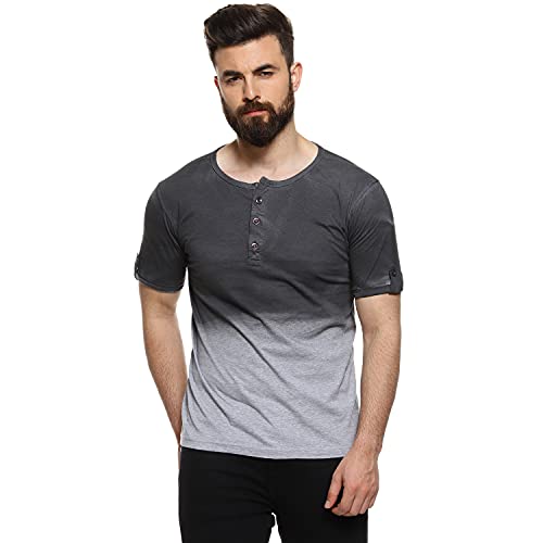 Campus Sutra Men’s Multi-Coloured Colour-Blocked Half Sleeve Regular Fit T-Shirt for Casual Wear | Structured T-Shirt Crafted with Comfort Fit and High-Performance for Everyday Wear