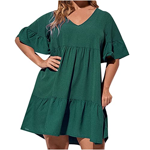 Femme Maxi Robe Longue Imprimé Papillon Robe Col en V Imprimé Floral Décontractée sur Le Devant Frange imprimé Fleuri Boho Robe pour Robes d'été Décontracté Sexy Cou Rond Sans Manches Pour Dames Cover