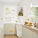 SUPERDANT Colorful Bee Wall Decals Hive Theme Wall Stickers Honeybee Decor Peel and Stick Vinyl Decals for Nursery Kindergarten Bedroom Living Room Honey Shop Kids Room Decorations 35.4x11.4in