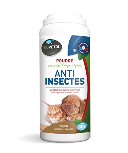 Biovetol - Poudre Anti-Insectes 100 g - Anti-Puce pour Chat et Chien Cover