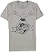 Reebok Mens Ultimate Fighting Graphic T-Shirt, Beige, Small