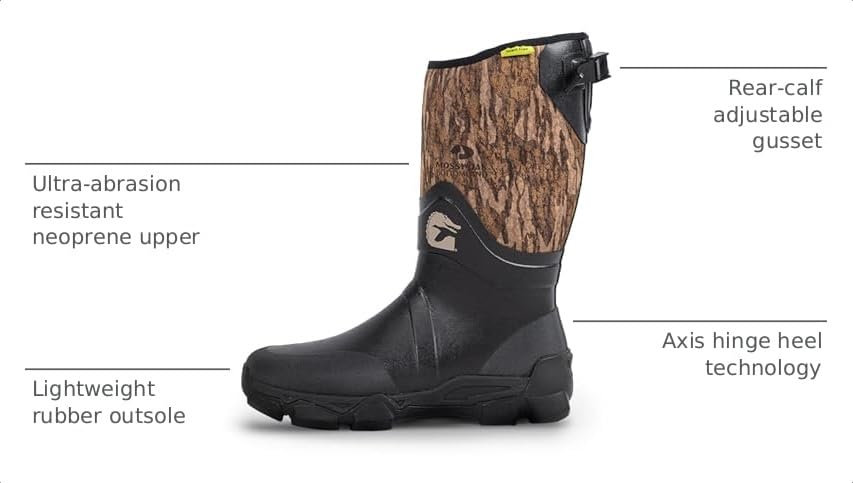 Image of Gator Waders Men's Omega Flow Hunting Durable Lightweight 14 inch Height Boots with Calf Adjustable Gusset & Air Mesh Lining