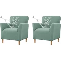 Fodera Elastica Per Poltrona - Copertura Morbida Antiscivolo Per Sedia Da Club, Rimovibile E Lavabile