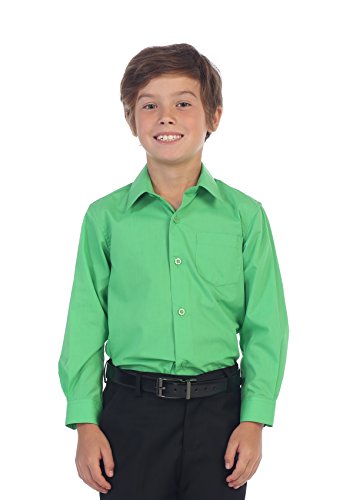 Image of Gioberti Boys Long Sleeve Solid Dress Shirt