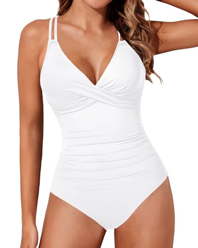 Aqua Eve Tummy Control Swimsuits for Women One Piece Bathing Suit Push Up Slimming Swimwear2